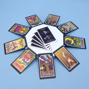JG Hot Style Fabrikası Plastik Baskılı <span class=keywords><strong>Tarot</strong></span> Kartları Logolu Oyun Kartları Parlak Vernikli Kenarlar ve Özelleştirilmiş Kılavuz Kitapçığı - Product Image 5