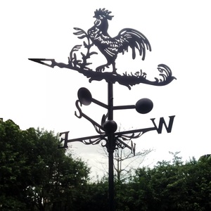 <span class=keywords><strong>Moulin</strong></span> à <span class=keywords><strong>vent</strong></span> de jardin d'extérieur en métal en forme de coq, vanne météo - Product Image 2