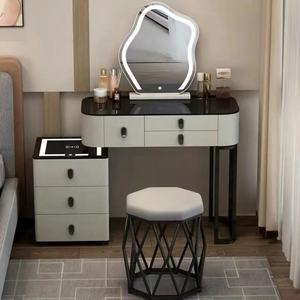 EMMA Light Luxury Minimalist Bedroom Dressing <b>Table</b> with <b>Mirror</b> - Product Image 5