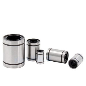 Roulements à mouvement linéaire LM3 LM4 LM5 LM6 LM8 LM10 LM12 LM13 LM16 LM20 LM25 LM30 LM35 LM40 LM50 LM60UU en acier GCr15 Précision P0 - Product Image 1