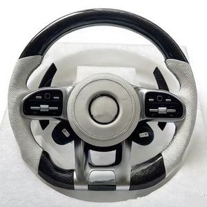 <span class=keywords><strong>Volant</strong></span> en cuir et fibre de carbone personnalisé pour Mercedes Benz <span class=keywords><strong>A35</strong></span> A45 C63 C43 E53 E63 G63 G500 G55 pour <span class=keywords><strong>AMG</strong></span> GT S63 GLA45 W223 - Product Image 3