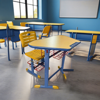 Ensemble Chaise et Bureau Étudiant Style Moderne – Solution Polyvalente Tout-en-un pour Mobilier Scolaire, Idéal pour Bureau à Domicile, Salon et Entrepôt