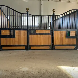 Fabrika doğrudan at istikrarlı kapı boyutları cepheler panelleri ile toz kaplı at istikrarlı bambu ahşap at bambu ahır