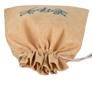 Bolsas de Lino con Cordón de Estilo Vintage para el Mercado de Agricultores, Almacenamiento de Artículos Pequeños, Impresión de Logotipo Personalizado - Product Image 1