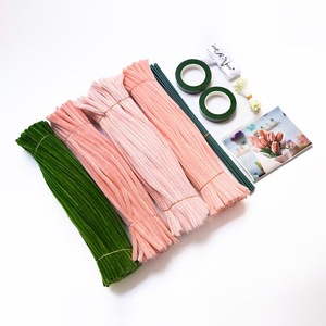 400 pièces Chenille tige enfants nettoyeurs <span class=keywords><strong>de</strong></span> tuyaux bricolage fleur artisanat 100 pièces couleur mélangée jouet éducatif ensemble fil flou pâte créative jouets - Product Image 5
