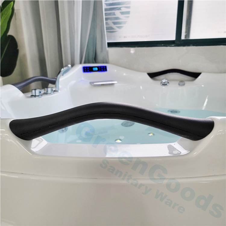 Baignoire de Massage d'angle à large alvéolaire américain avec Jets d'air