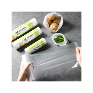 OEM ODM Promotion coréenne bio Sacs poubelle jetables en plastique Stockage Cuisine Grand rouleau Sacs écologiques