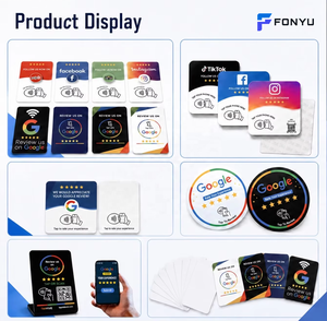 12-сантиметровые акриловые NFC-карты Google для отзывов: наклейки для оценок, получение звезд, бесконтактное использование, готовые к отправке (RTS) для ресторанов и отелей, с возможностью нанесения логотипа, OEM, ODM - Product Image 6