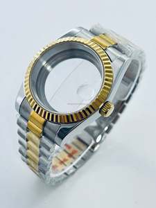 Boîtier de montre en acier inoxydable 904L de 36 mm, 40 mm pour mouvements automatiques NH35 NH36, bracelet de style Président, verre saphir - Product Image 4