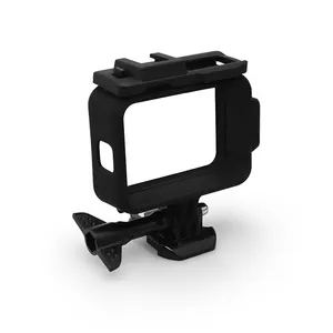 Dual Cold Shoe Port Protective Housing Plastic Frame Mount for GoPro Hero 9 10 11 Black Action Camera Accessories
