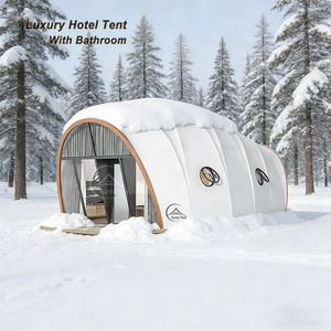 Tienda de Campaña Tipo Cápsula de Lujo para Glamping - Estructura de Acero, Cápsula de Camping <span class=keywords><strong>Semipermanente</strong></span>, Casa Aislada para Invierno con Baño - Product Image 2