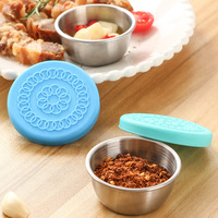 Récipient à salade à emporter, récipient en acier inoxydable réutilisable étanche avec couvercle pour boîte à lunch, pique-nique, voyage, bureau