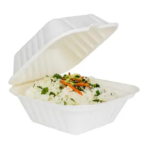 Mikrowelle mit klasse container kunststoff sushi lunchbox mittagessen box zuckerrohr