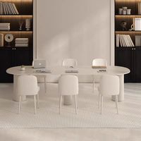 YS-0773O commercial propre facile sans couture durable en bois crème carré convertible qui respecte l'environnement en bois de la table de conférence 2m