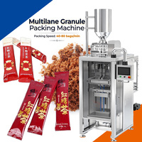 Automatic Servo Vertical Dual Lanes Brown Sugar Granule Sachet Ginger Tea Dried Ginger Granule Packing Machine