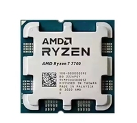 Nouveau plateau R7 7700-série R7 7000 Zen 4 8 cœurs 3.8 GHz - Socket AM5 65W AMD Radeon plateau de processeur graphique PC de bureau
