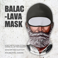 Masque respirant coupe-vent amusant unisexe pour le cyclisme en plein air, cagoule, cache-cou chaud, masque de moto