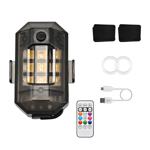 Đèn cảnh báo chống va chạm 7 màu Điều khiển từ xa không dây Đèn <span class=keywords><strong>LED</strong></span> nhấp nháy cho ô tô, xe máy - Product Image 2