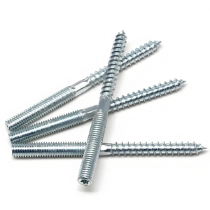 Mạ kẽm M4-M10 hai đầu Stud Bolt đồ nội thất sửa chữa vít gỗ với tự khai thác ren Stud móc áo bu lông thép carbon - Product Image 2