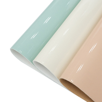 Échantillon gratuit de cuir synthétique PU miroir glacé écologique personnalisé, épaisseur 0,7 mm