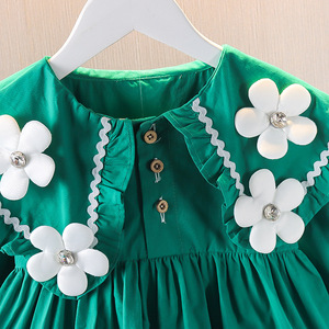Vestido de Princesa para Bebé Niña, Verano 2024, con Decoración de Encaje, Estilo Hada, Manga Abullonada, para Cumpleaños de Verano, Primavera y Otoño - Product Image 4