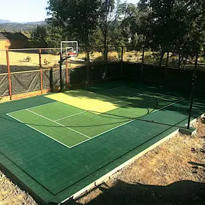 Çok kullanım modüler geçmeli yer karoları açık basketbol oyun alanı oyun alanı mahkeme döşeme hava kolay temizlenebilir
