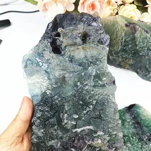 Wholesale Natural Crystals Reiki Gemstone Raw Fluorite Specimen Healing Stones For Home Decoration
