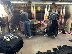 Vintage axit rửa hoodie Sweatpants thiết lập người đàn ông vá thêu đau khổ thời trang dạo phố quá khổ màu đen hai mảnh Tracksuit trang phục - Product Image 6