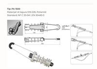 Keil nylon plus Glasfaser-Verankerung spann klemmenst ecker für isoliertes ABC-Kabel