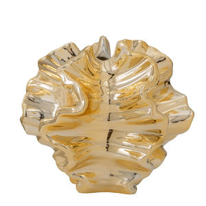 <span class=keywords><strong>Vase</strong></span> en céramique électro-plaqué de style européen Moyen-Orient Luxe doré Hydroponique Fleurs séchées Décoration d'intérieur Ornements - Product Image 5