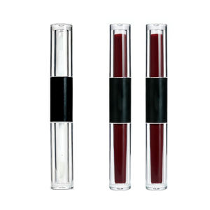 Contenant de brillant à lèvres double face transparent à marque privée MLM avec applicateur double embout, flacon en plastique, tubes de brillant à lèvres personnalisés - Product Image 4