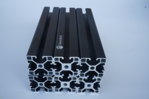 Profilés industriels en alliage d'aluminium anodisé <span class=keywords><strong>noir</strong></span> 4040, extrusion <span class=keywords><strong>40x40</strong></span>, 6063-T5, 6 mètres, longueur personnalisée, pliage - Product Image 6