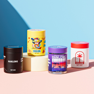 Bán Buôn 1Oz 2Oz 3Oz 4Oz Rõ Ràng Kẹo Lưu Trữ <span class=keywords><strong>Container</strong></span> Rỗng Hình Trụ Con Bằng Chứng Lọ Thủy Tinh Với Tối Nắp - Product Image 2