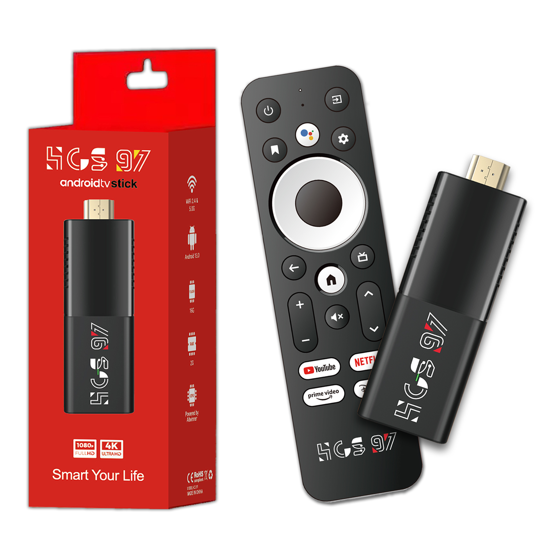 4K新品未使用品AndroidテレビstickTV大容量16GB TV98 TV Stick 4K Smart Android 12.1 TV Dongle With 2.4/5G