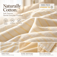 Ensemble de literie en coton 100% uni, 4 pièces, housse de couette tissée, drap, taie d'oreiller, 300TC, literie pour la maison