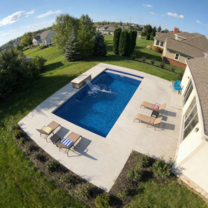 Piscine hors sol en fibre de verre anti-fuite, de qualité supérieure, rectangulaire, longue durée de vie, avec marches - Product Image 5