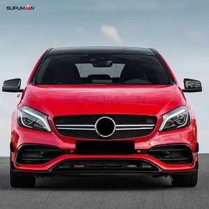 Kit de falda lateral de alerón de parachoques trasero delantero SUPUMAN para <span class=keywords><strong>Mercedes</strong></span> <span class=keywords><strong>Clase</strong></span> <span class=keywords><strong>C</strong></span> w176 kit de carrocería A45 AMG estilo Accesorios 2013-2018 - Product Image 4