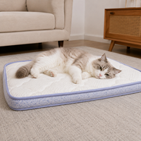 Matelas pour animaux de compagnie pour salon, matelas en silicone matelassé doux et rafraîchissant, lit de soutien pour chats, confortable pour le repos quotidien, facile à transporter