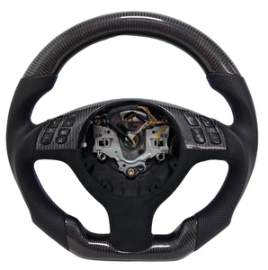Volant de voiture personnalisé pour M3 E46 E39 E53 330ci 325i Volant en fibre de carbone Cuir fait main - Product Image 1