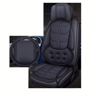 ผ้าคลุมเบาะรถยนต์แบบกันน้ำกันลื่น 5D Sports PU Universal Fit - Product Image 1