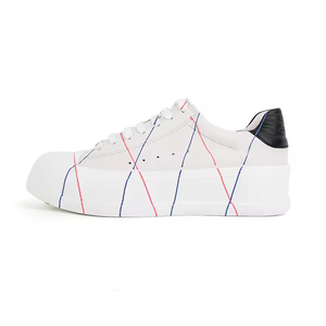 Chaussures décontractées pour femmes, baskets à semelle épaisse, tendance, antidérapantes, respirantes, couleurs vives, style marche. - Product Image 1