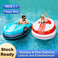 Tapis de flottation aquatique gonflable en PVC avec ceinture de natation épaissie pour adulte, booster électrique, capacité 120 kg pour jeux aquatiques flottants