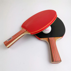 Raqueta de tenis de mesa de madera duradera al por mayor con púas de goma, mango recto, ligera, para práctica diaria - Product Image 3