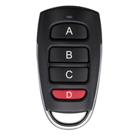 Télécommande automatique pour porte de garage 433 MHz, code clonable universel, 4 boutons