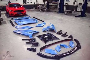 Kylin <span class=keywords><strong>Toten</strong></span> Vlammende Brede Carrosserie 21-delige Set Voor 2015-2016 Voor Ford Mustang Gemakkelijk Achter Auto-Onderdelen Hoog Plastic - Product Image 4