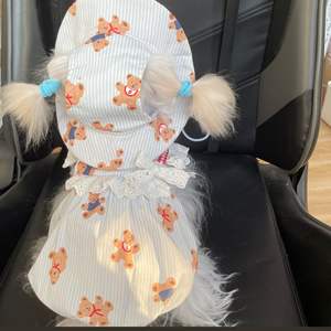 Robe <span class=keywords><strong>de</strong></span> camisole rayée mignonne pour animaux <span class=keywords><strong>de</strong></span> <span class=keywords><strong>compagnie</strong></span>, très vendue en Corée, vêtements inhabituels pour chiens, vêtements pour chiens, robes d'été pour petits chiens - Product Image 3