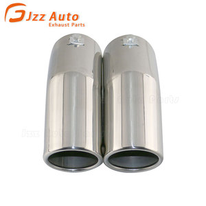 Punta de Escape de Coche, Diámetro de 63 mm, Tubos de Escape Dobles de Acero Inoxidable, Entrada Doble, Salida Doble, Puntas de Silenciador para VW - Product Image 4