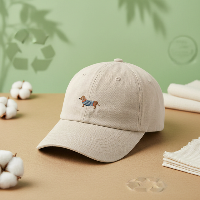 Wholesale Custom 6 Panel Organic Cotton Dad Hat Recycled Eco-Friendly Lightweight Vintage Unstructured Baseball Cap for Men