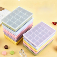 Bac à glaçons en silicone de qualité alimentaire, facile à démouler, réutilisable, rectangulaire, moule à glaçons à 15-24 cavités pour la maison et la cuisine