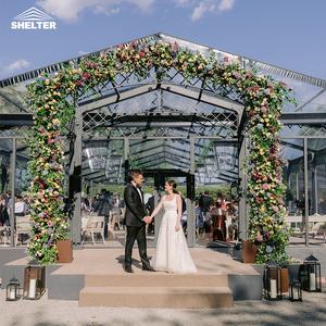 Tenda di Lusso con Struttura a Padiglione per Eventi, Chiesa, Atrio, Matrimoni, Feste, con Pareti Trasparenti in Vetro - Product Image 4